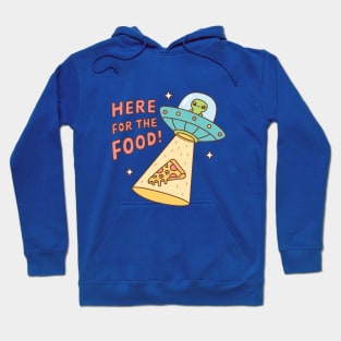 Alien Here For The Food Pizza Funny Doodle Hoodie